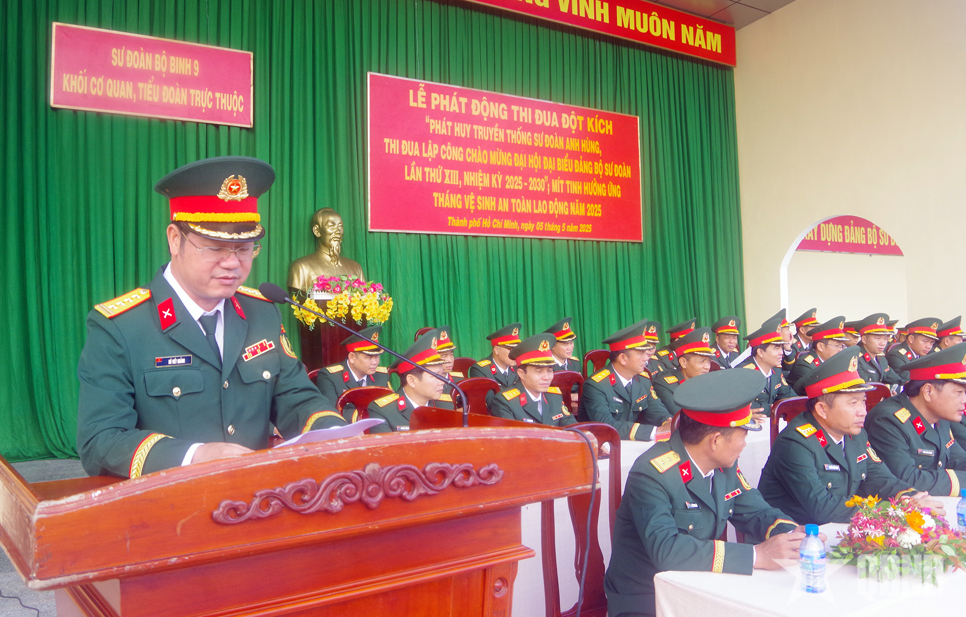 Sư đoàn 9 (Quân đoàn 34) thi đua đột kích thực hiện “3 nhất”